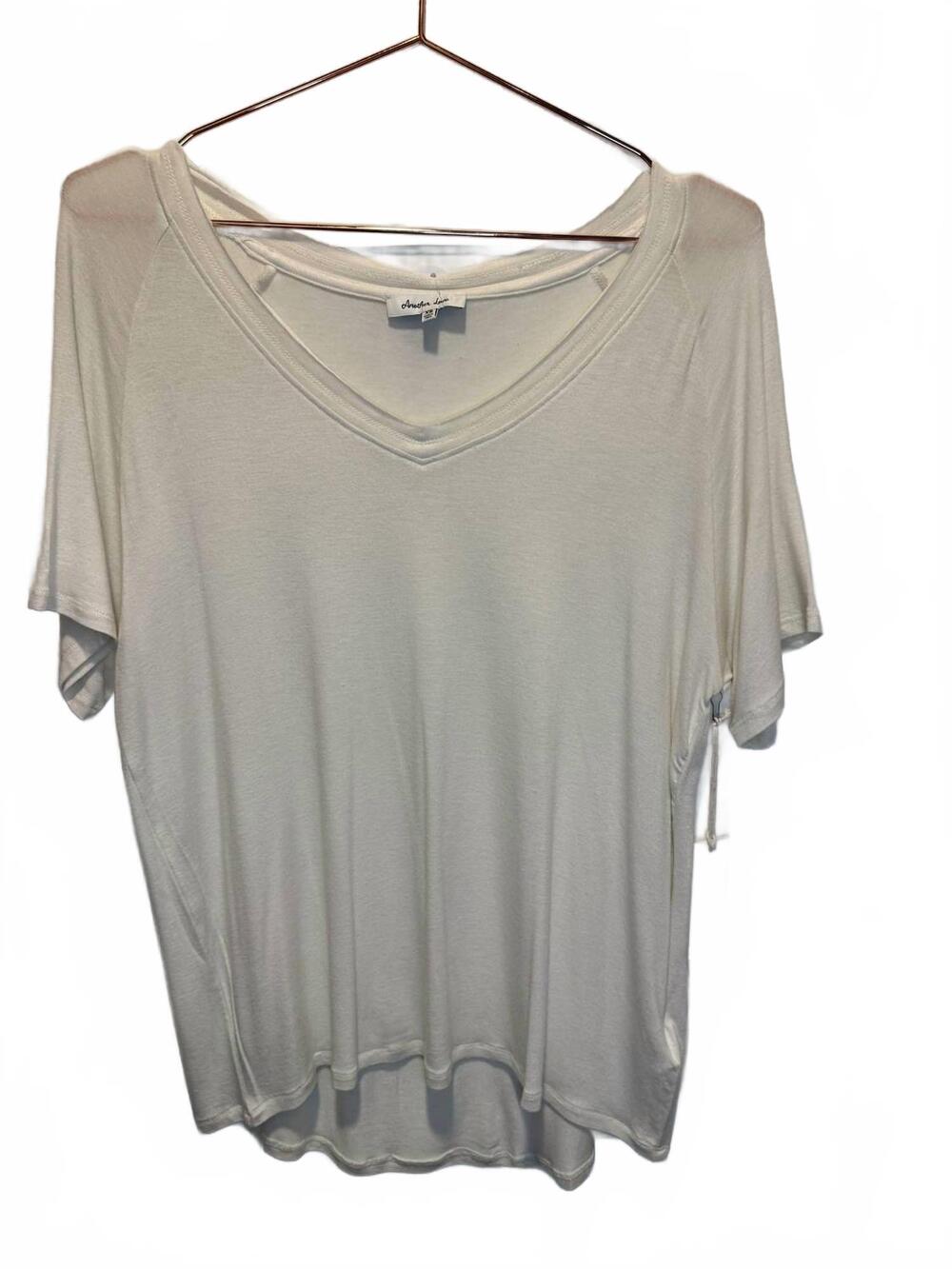 NEW ANOTHER LOVE women's taylor short sleeve blouse in vintage cream